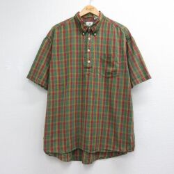 ギャップ 00s 半袖シャツ グリーンチェック メンズXL相当 | 古着