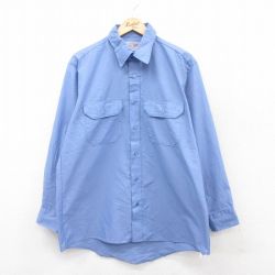 XL★古着 レッドキャップ 長袖 ワーク シャツ メンズ 90年代 90s USA製 薄紺 ネイビー 【spe】 25aug26 中古 トップス