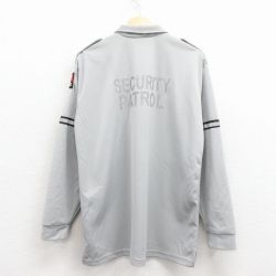 L★古着 長袖 ワーク トップス メンズ 90年代 90s セキュリティパトロール USA製 グレー他【spe】 25dec10