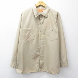 【20%OFF】ワークシャツ ベージュ XL | 古着