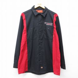 【20%OFF】ディッキーズ 長袖ワークシャツ WAUBONSEE ブラック L | 古着
