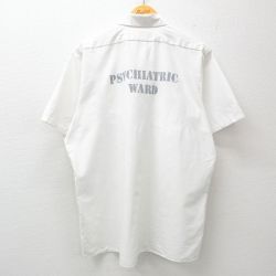 XL★古着 レッドキャップ 半袖 ワーク シャツ メンズ 90年代 90s WARD 大きいサイズ USA製 白 ホワイト 25apr10 中古 トップス
