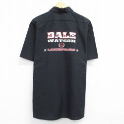 XL★古着 レッドキャップ 半袖 ワーク シャツ メンズ デールワトソン 大きいサイズ 黒 ブラック 25jun04 中古 トップス