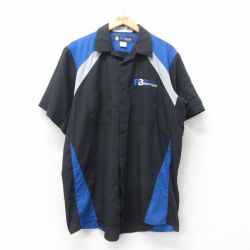 半袖ワークシャツ ブラック XL | 古着