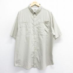 コロンビア 半袖フィッシングシャツ PFG ベージュ XL | 古着