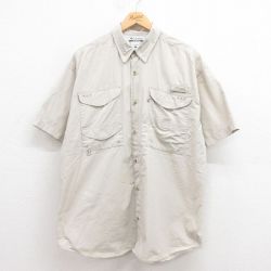 コロンビア 00s 半袖フィッシングシャツ ベージュ XL | 古着