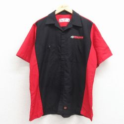 レッドキャップ 半袖ワークシャツ ブルドッグ ブラック XL | 古着