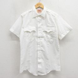80s 半袖ワークシャツ ホワイト M | 古着