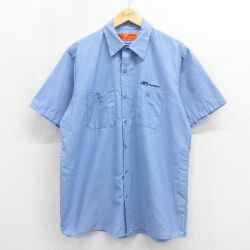 レッドキャップ 半袖ワークシャツ MPS ライトブルー XL | 古着
