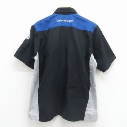 レッドキャップ 半袖ワークシャツ ホルクスワーゲン ブラック XL | 古着