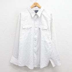 【20%OFF】XL★古着 DEE CEE 長袖 ウエスタン シャツ メンズ 80年代 80s 大きいサイズ USA製 白 ホワイト 25aug30 中古 トップス