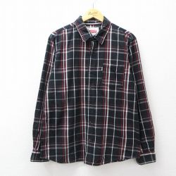 L★古着 リーバイス Levis 長袖 ウエスタン シャツ メンズ 黒他 チェック 26apr06