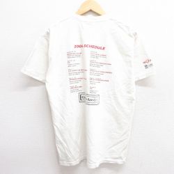L★古着 半袖 ビンテージ Tシャツ メンズ 00年代 00s レーシング フォード Ford コットン クルーネック 白 ホワイト 25apr25 中古