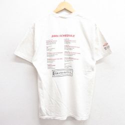 L★古着 半袖 ビンテージ Tシャツ メンズ 00年代 00s レーシング フォード Ford コットン クルーネック 白 ホワイト 25apr25 中古