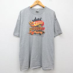 00s 半袖Tシャツ CRUISIN WOODWARD グレー霜降り XL | 古着
