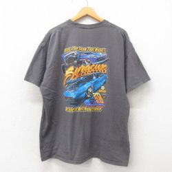 【50%OFF】XL★古着 半袖 Tシャツ メンズ シラキュース 大きいサイズ クルーネック グレー 25may19 中古