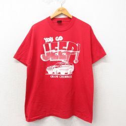 【50%OFF】フルーツオブザルーム 90s 半袖Tシャツ ジープグランドチェロキー レッド XL | 古着