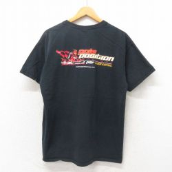 00s 半袖Tシャツ レーシングカー ブラック L | 古着