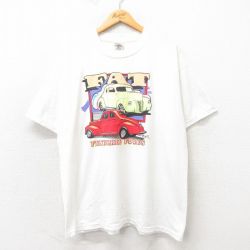 フルーツオブザルーム 00s 半袖Tシャツ ホットロッド ホワイト XL | 古着