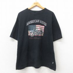 半袖Tシャツ バイク ブラック XL | 古着