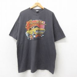 XL★古着 ジャンクフード JUNK FOOD 半袖 Tシャツ メンズ クーガー 大きいサイズ コットン クルーネック グレー 25may31 中古