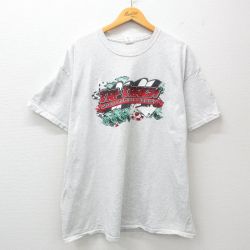 TRITRACK 半袖Tシャツ レーシングカー グレー XL | 古着