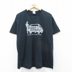 00s 半袖Tシャツ 車 ブラック XL | 古着