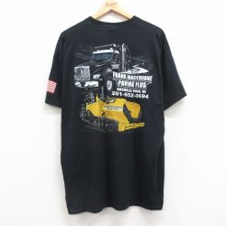 00s 半袖Tシャツ トラック ブラック XL | 古着