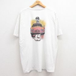 ヘインズ 00s 半袖Tシャツ レーシングカー ウェルズファーゴ ホワイト XL | 古着