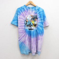00s 半袖Tシャツ デイトナビーチ ブルータイダイ XL | 古着