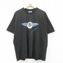 【50%OFF】XL★古着 リー Lee 半袖 ビンテージ Tシャツ メンズ 90年代 90s COAST TO 大きいサイズ コットン クルーネック USA製 黒 ブラック 25jul09 中古