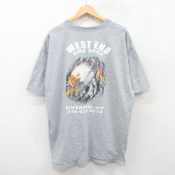 フルーツオブザルーム 00s 半袖Tシャツ 鳥 グレー XL | 古着