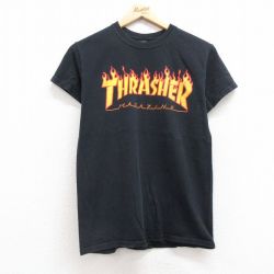 スラッシャー 半袖Tシャツ ビッグロゴ ブラック M | 古着