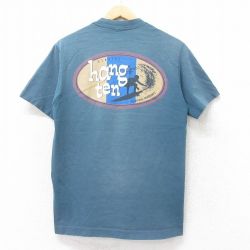 ハンテン 90s 半袖Tシャツ ビッグロゴ グリーン M | 古着
