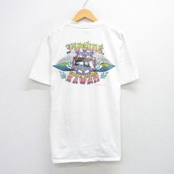L★古着 リー Lee 半袖 ビンテージ Tシャツ メンズ 90年代 90s サーフィン ハワイ コットン クルーネック USA製 白 ホワイト 【spe】 25jul28 中古