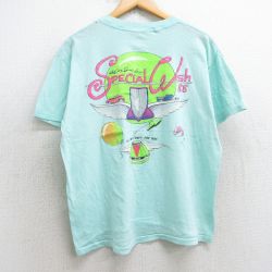 80s 半袖Tシャツ 車 ライトブルー L | 古着