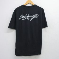 XL★古着 半袖 ビンテージ Tシャツ メンズ 90年代 90s ボイドコディントン クルーネック 黒 ブラック 25aug21 中古