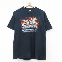 【50%OFF】ジャージーズ 00s 半袖Tシャツ バイク ブラック L | 古着