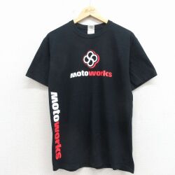 M★古着 半袖 ビンテージ Tシャツ メンズ 00年代 00s moto コットン クルーネック 黒 26apr18