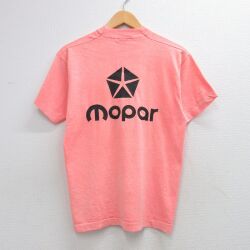 フルーツオブザルーム 00s 半袖Tシャツ MOPAR CLUB ピンク M | 古着