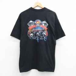 00s 半袖Tシャツ BIKES BLUES&BQQ ブラック XL | 古着
