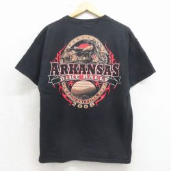 00s 半袖Tシャツ アーカンソーバイク ブラック L | 古着