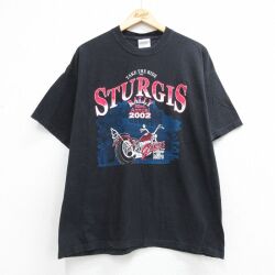 ヘインズ 00s 半袖Tシャツ スタージスバイク ブラック XL | 古着