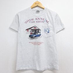 00s 半袖Tシャツ CAR SHOW 霜降りグレー S | 古着