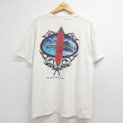 ヘインズ 90s 半袖Tシャツ NORTH SHOREサーフボード ホワイト XL | 古着