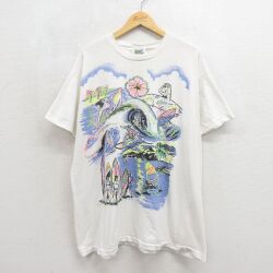 90s 半袖Tシャツ サーフィン ホワイト XL | 古着