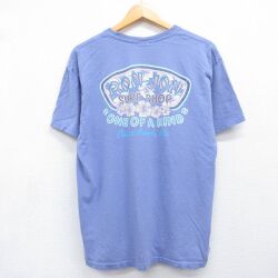 00s 半袖Tシャツ ココアビーチラメ パープル メンズL相当 | 古着