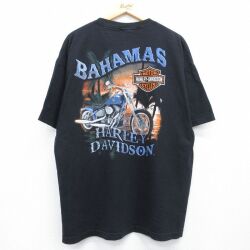 ハーレーダビッドソン 半袖Tシャツ ビッグロゴ ブラック メンズXL相当 | 古着