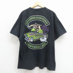 ホットロッド 半袖Tシャツ ブラック メンズXL相当 | 古着