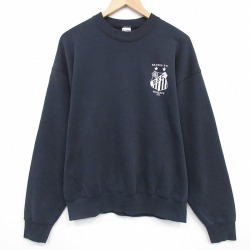 L★古着 長袖 スウェット メンズ 90年代 90s アリゾナフェニックス クルーネック USA製 黒 26jan26